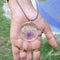 Floundering Magenta Real Dried Flower Necklace