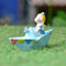 Miniature Girl on Boat Decor