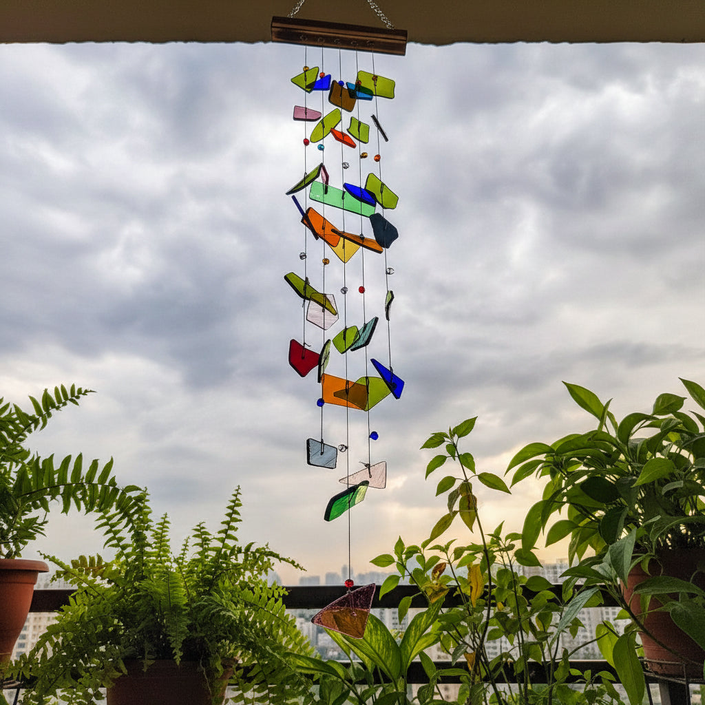 Happy Upcycled Windchime - myBageecha