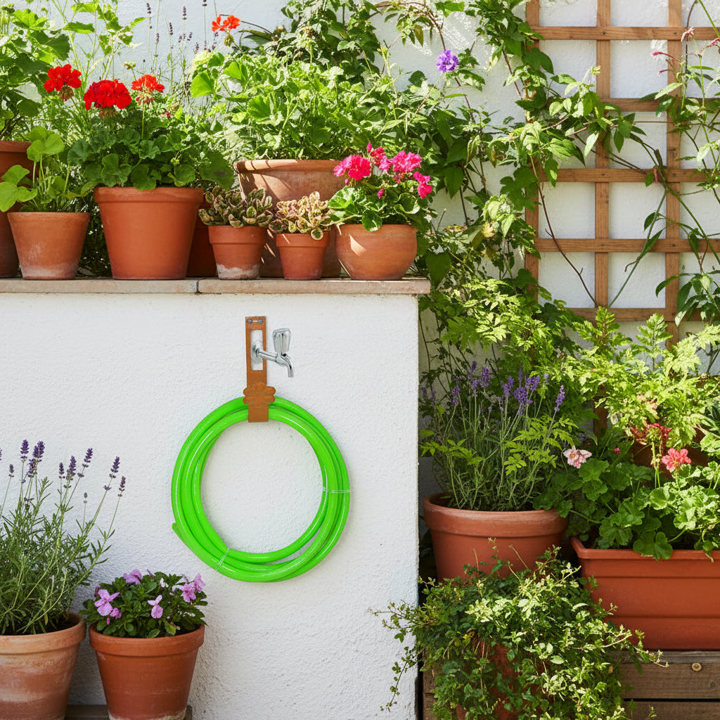 Home Garden Hose Pipe Hanger Holder in terrace garden- myBageecha