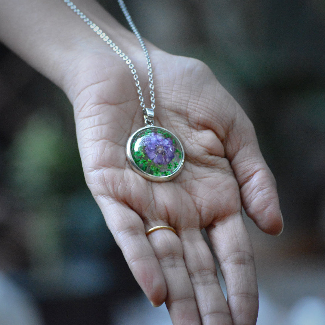 Into The Woods Real Dried Flower Necklace - myBageecha