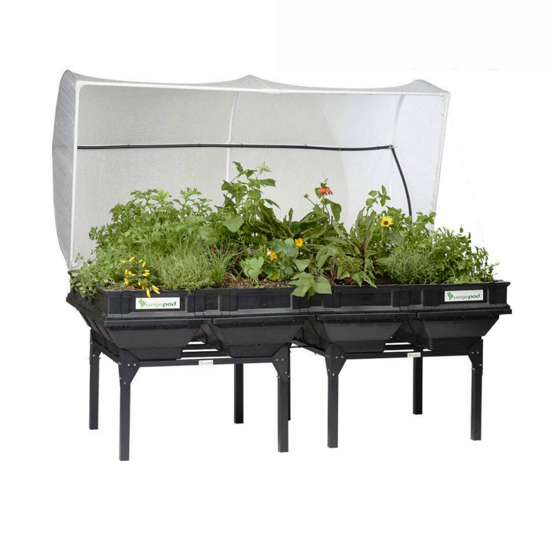 Large Raised Garden Bed with Garden Cover