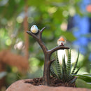 Miniature Owl Sitting on Tree Decor