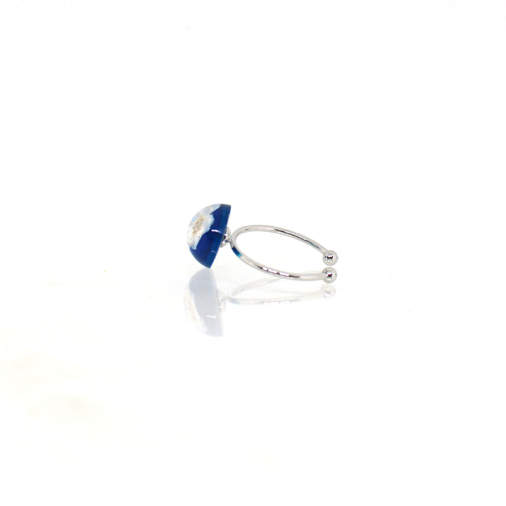 Scented Sapphire Real Dried Flower Ring - myBageecha