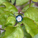 Scented Sapphire Real Dried Flower Ring