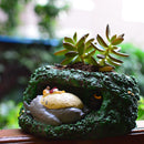 Sleeping Totoro and Mei Resin Succulent Pot