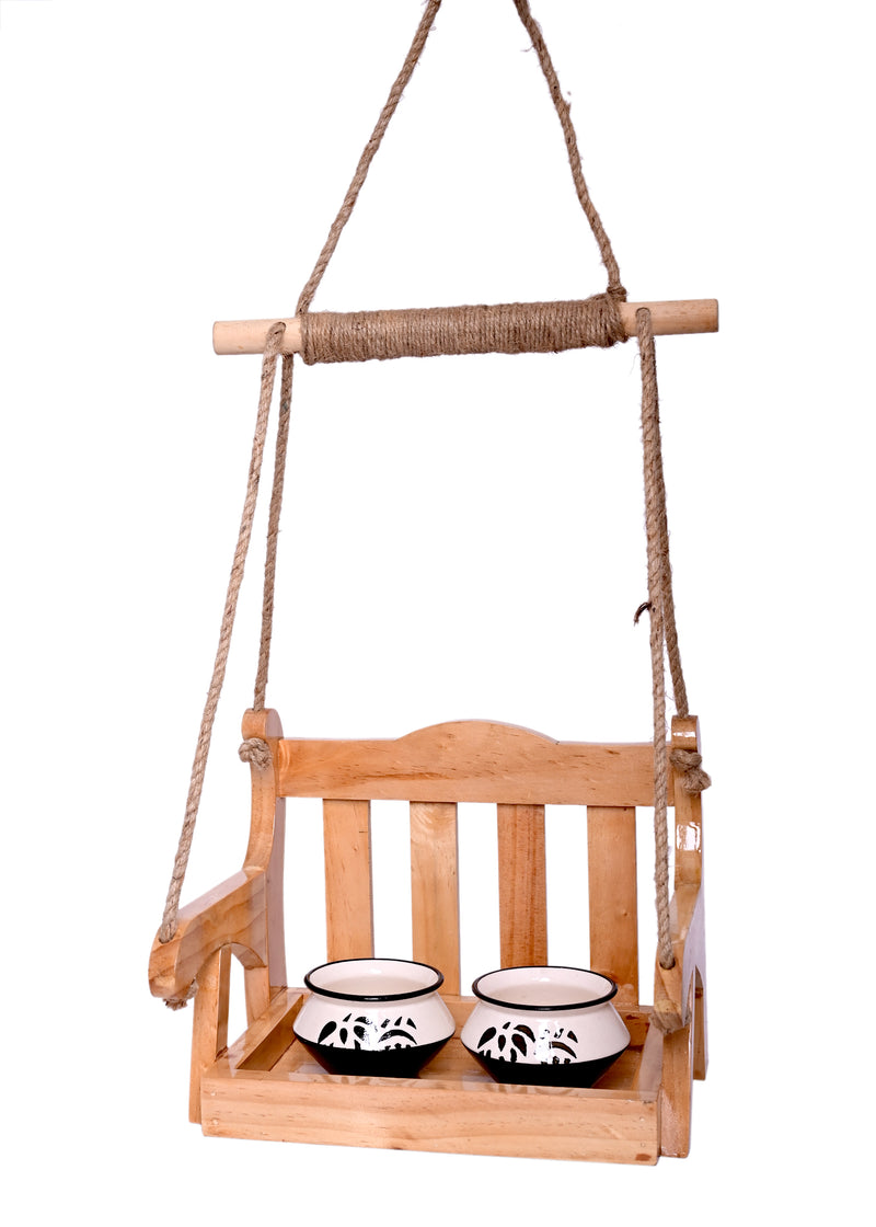 The Wooden Chair Handcrafted Hanging Bird Feeder