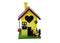 Beautifully Designed Yellow Birdhouse with Swing