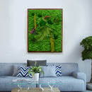 The Enchanted Wildwoods Moss Frame with Dark Wood