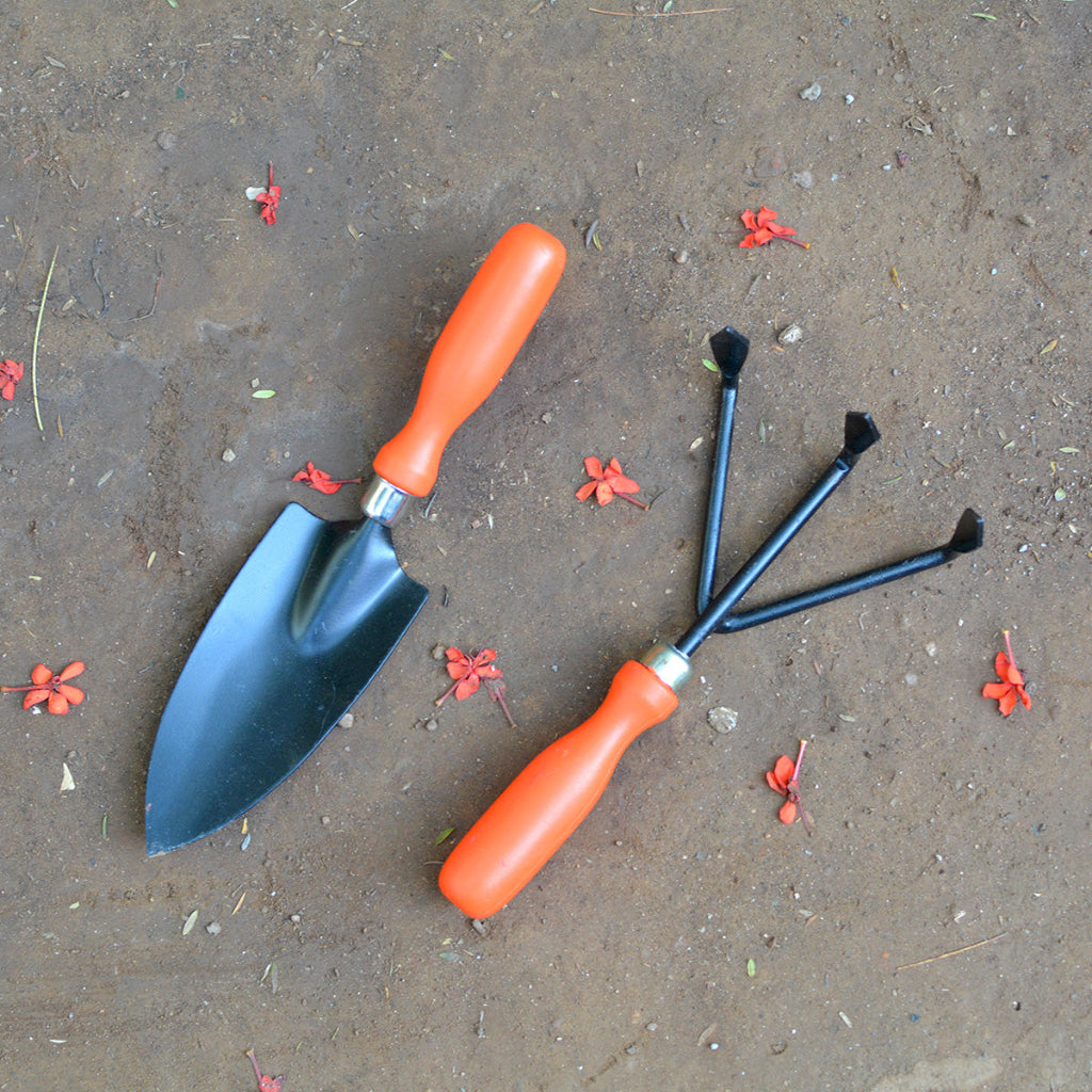 Trowel & Hand Cultivator Set for potting – myBageecha
