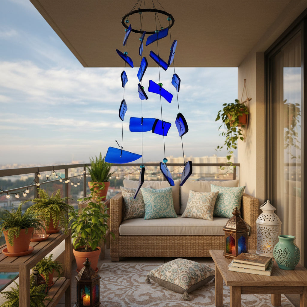 Upcycled Glass Windchime - myBageecha