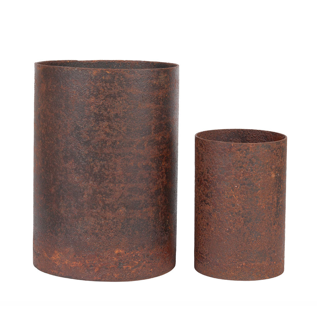 Vintage Rustic Metal Pot - myBageecha