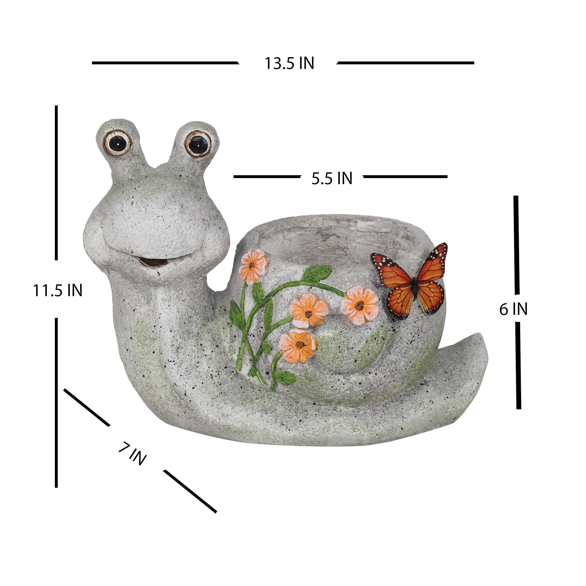 Snail with Butterfly Planter - myBageecha