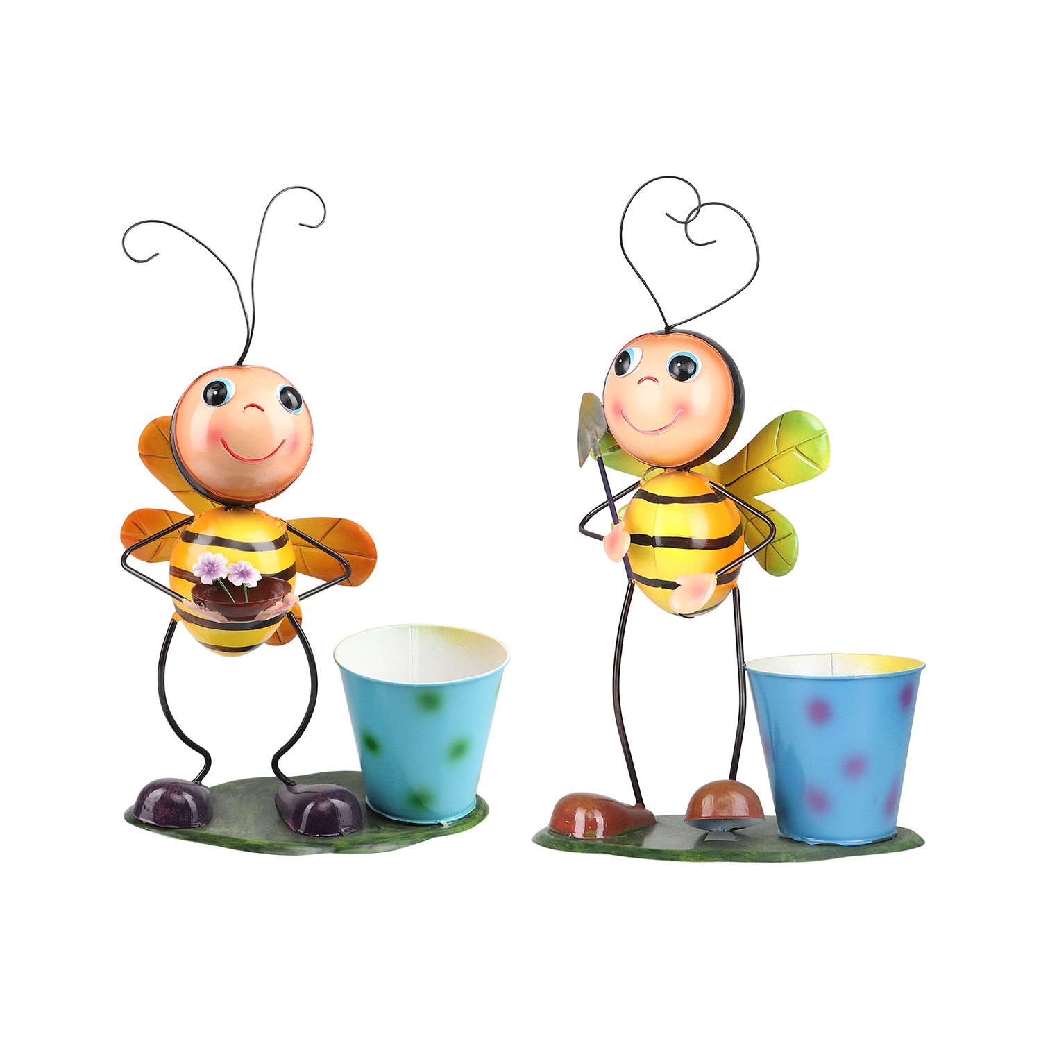 Set Of Two Bees Garden Pots - myBageecha