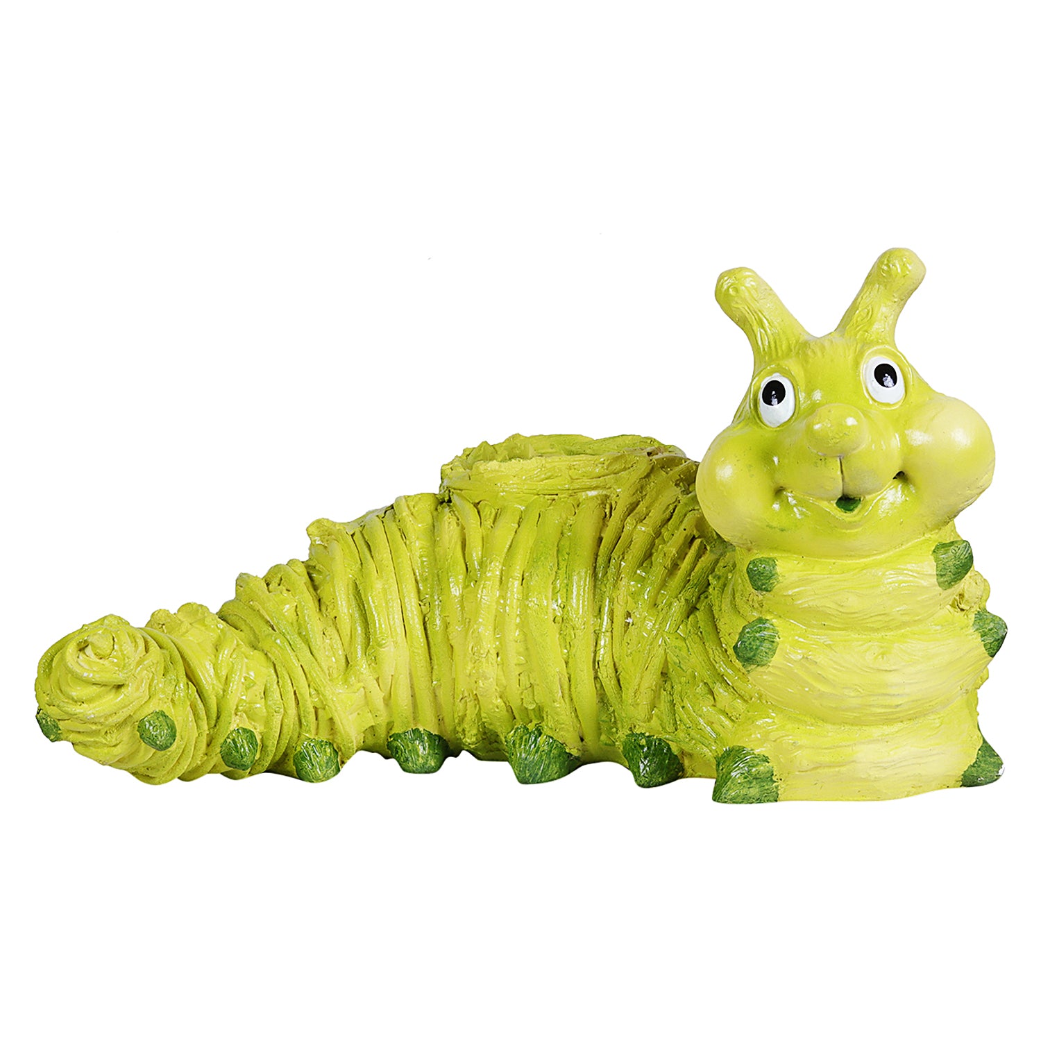 Green Caterpillar Resin pot - myBageecha