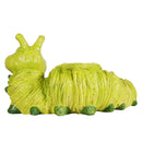 Green Caterpillar Resin pot