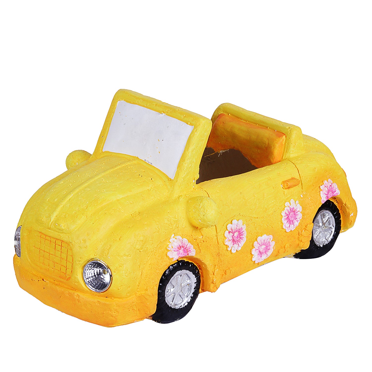 Yellow Car planter - myBageecha