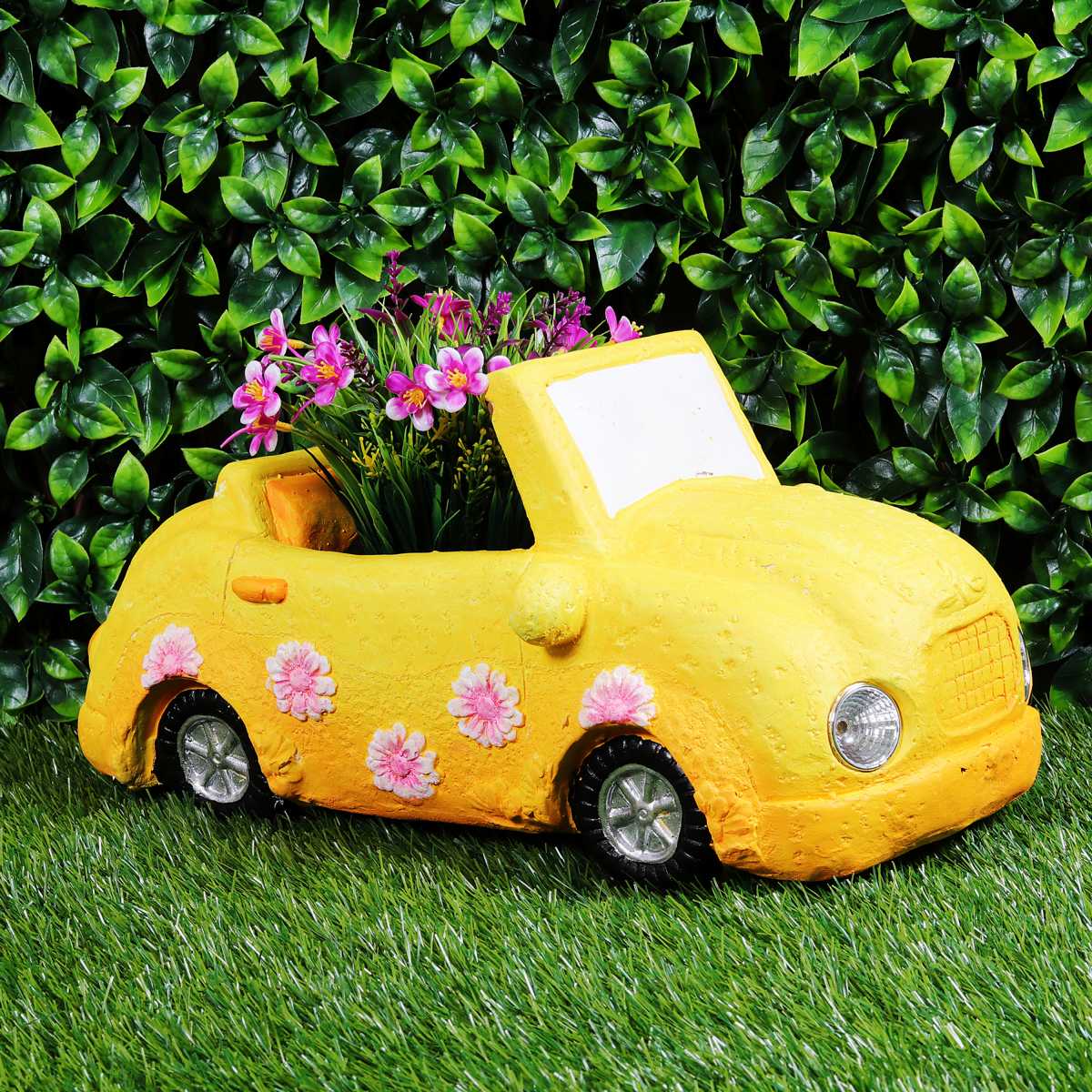 Yellow Car planter - myBageecha