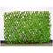 Expandable Willow fence with artificial green leaves & white flowers