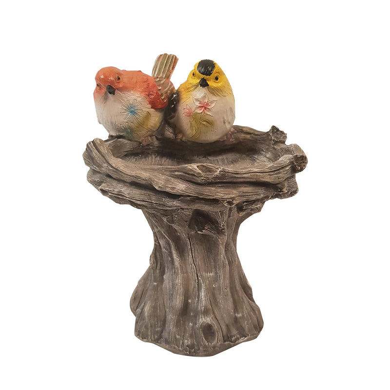 Wonderland Bird Feeder with Two Birds & Stand (Bird Bath, Home Decoration, Garden Birds, Balcony, Garden Decor)