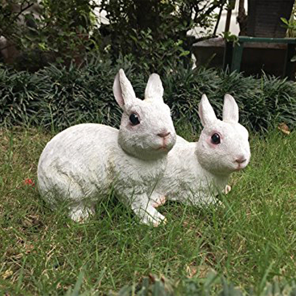 Wonderland Pair of Rabbit decoration ( garden decor , home decor , gifting ) - myBageecha