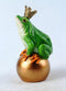 King frog on golden ball