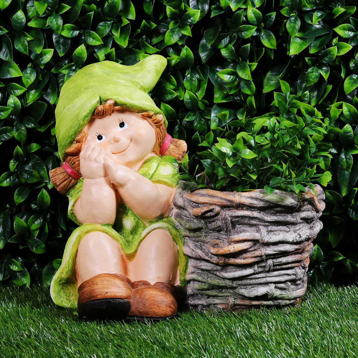 Girl sitting with Pot Planter - myBageecha