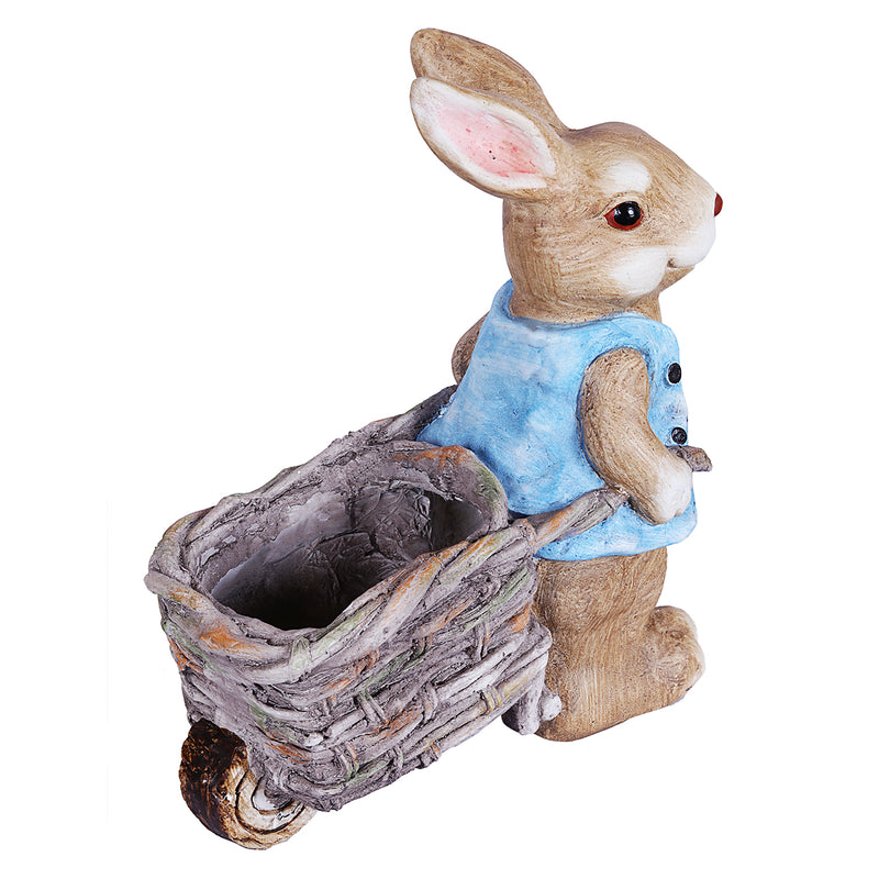 Bunny Pushing & Pulling Trolley with Pot