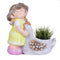 Girl with Duck Planter
