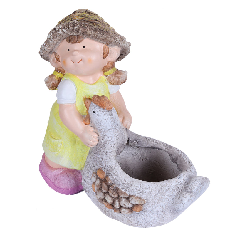 Girl with Duck Planter
