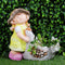 Girl & Boy with Duck planter
