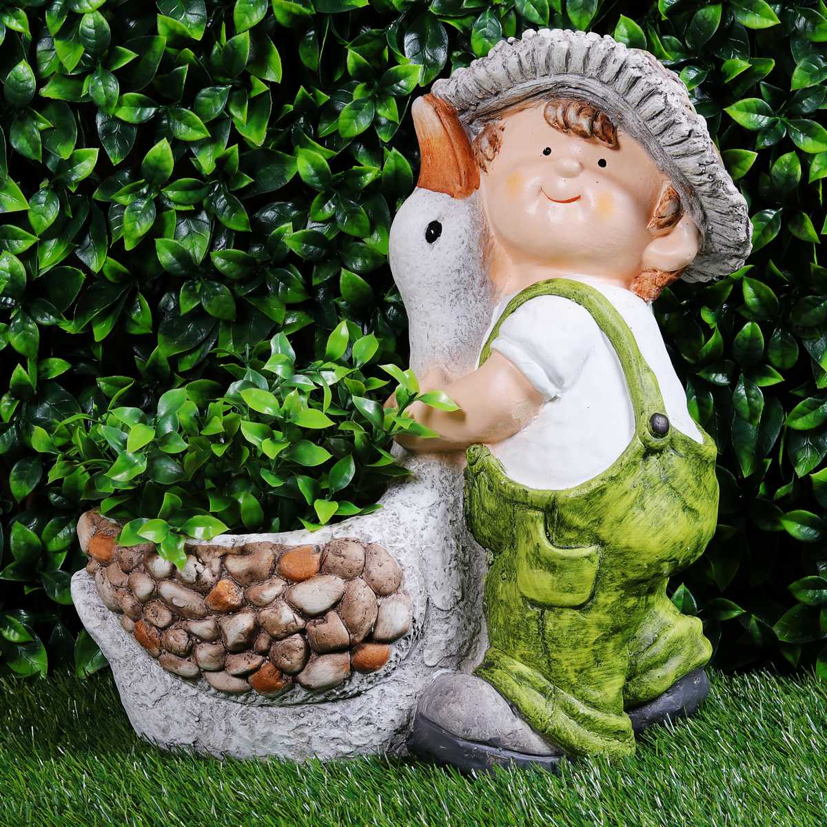 Boy with Duck Planter - myBageecha