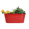 Self embossed Railing planter in Red