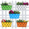 Polka Dot Railing planters(Set of 5)