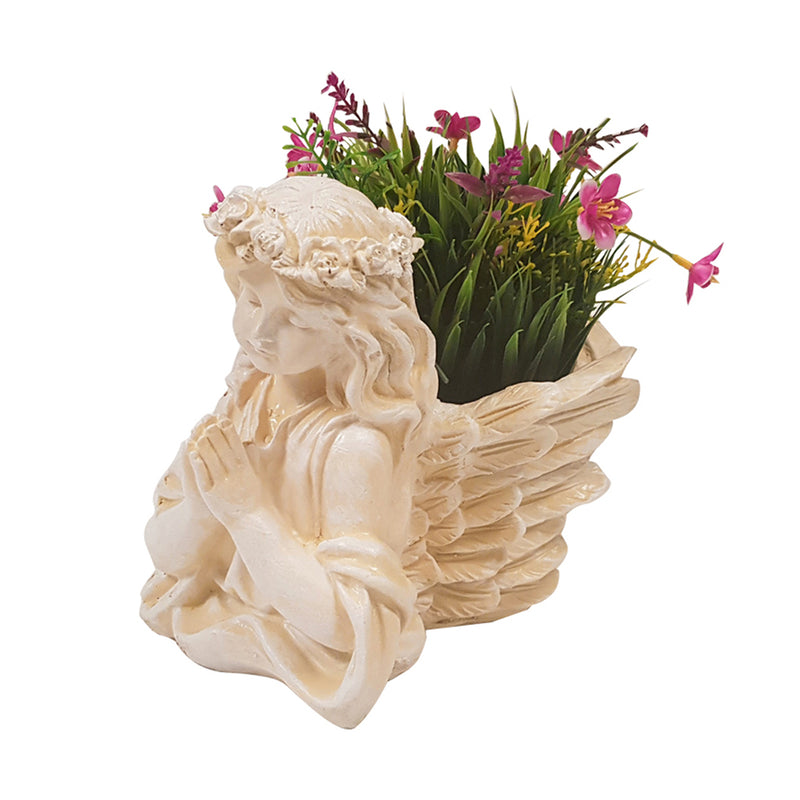 Wonderland Praying Angel Flower Pot in Resin