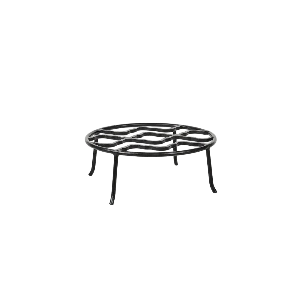 Wavy Wrought Iron Small Planter Stand