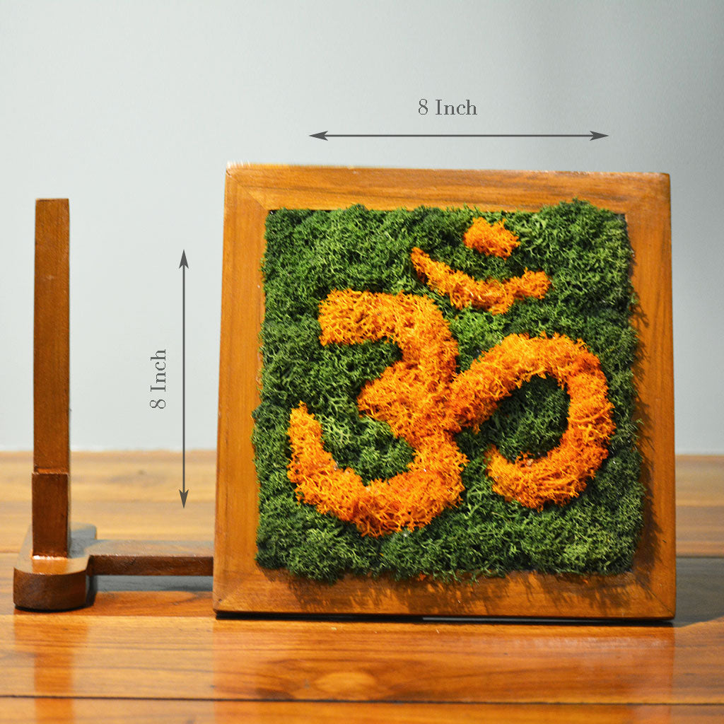 AUM Tabletop Preserved Moss Frame with Stand - myBageecha