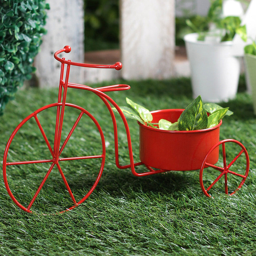 Big Red Bicycle Planter Garden Essentials myBageecha - myBageecha
