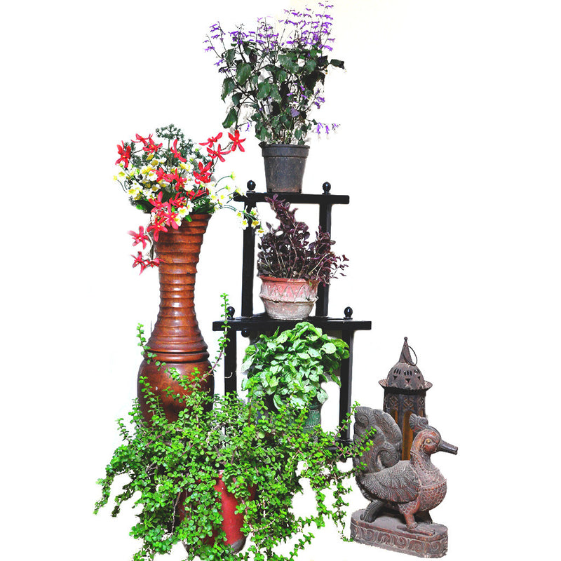 DIY- Corner Plant Stand Garden Essentials myBageecha - myBageecha