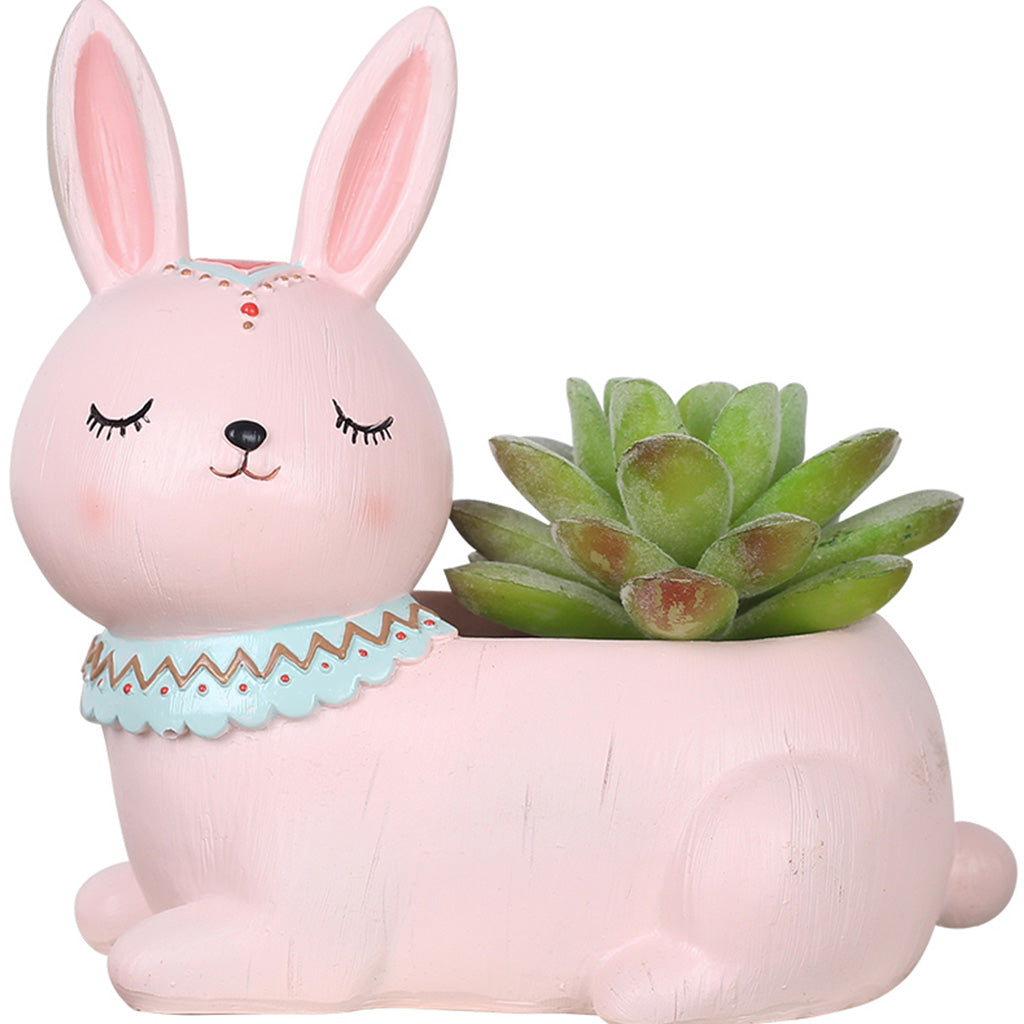 Cute Tribal Rabbit Resin Succulent Pot - myBageecha