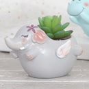 Cute Flying Elephant Resin Succulent Pot