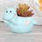 Cute Flying Hippo Resin Succulent Pot