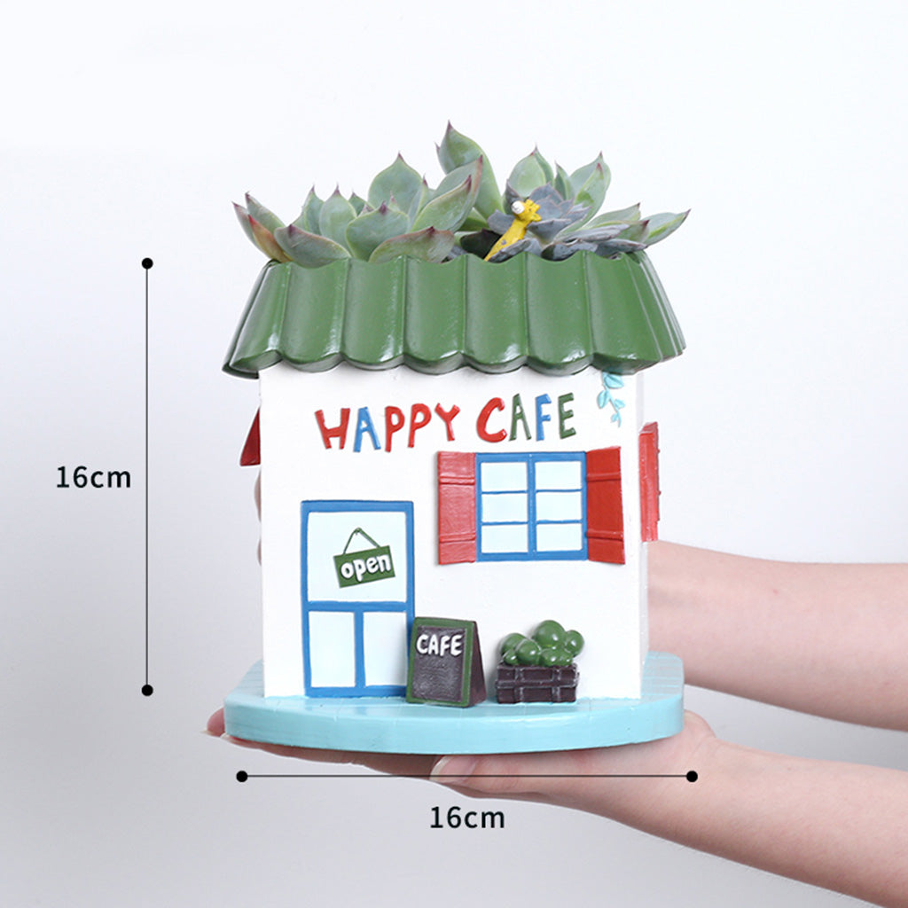 Happy Café Resin Succulent Pot - myBageecha
