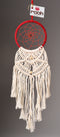Dream Catcher Red and White Woven
