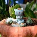 Miniature Kitty having Tea Decor