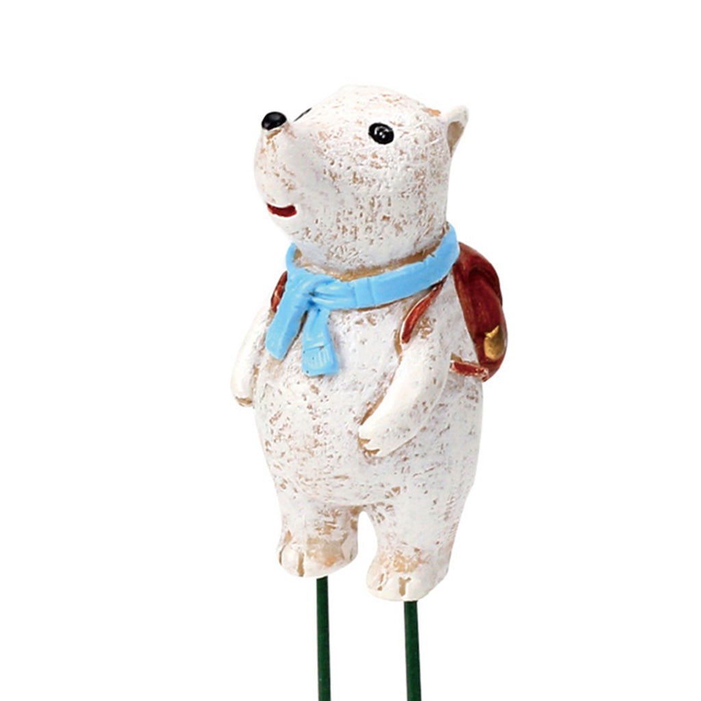 Cute Polar Bear Resin Garden Stick (Set of 2) - myBageecha