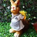Rabbit With Basket Planter Garden Essentials myBageecha - myBageecha