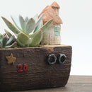Boat with Hut Resin Succulent Pot