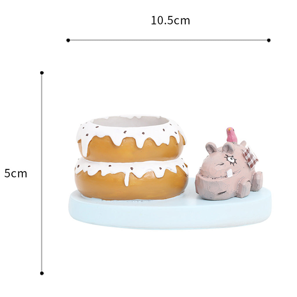 Miniature Cute Bear With Donut Decor - myBageecha