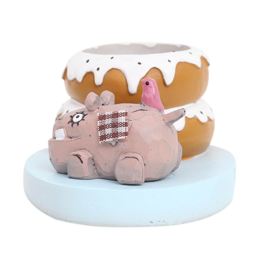 Miniature Cute Bear With Donut Decor - myBageecha
